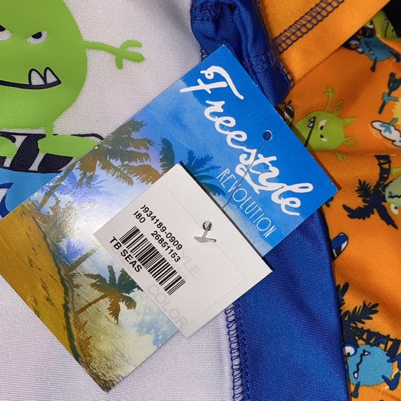 24m boys swim set lot, boys bathing suits, NWT, 2 different patterns. Brand new - Picture 13 of 15